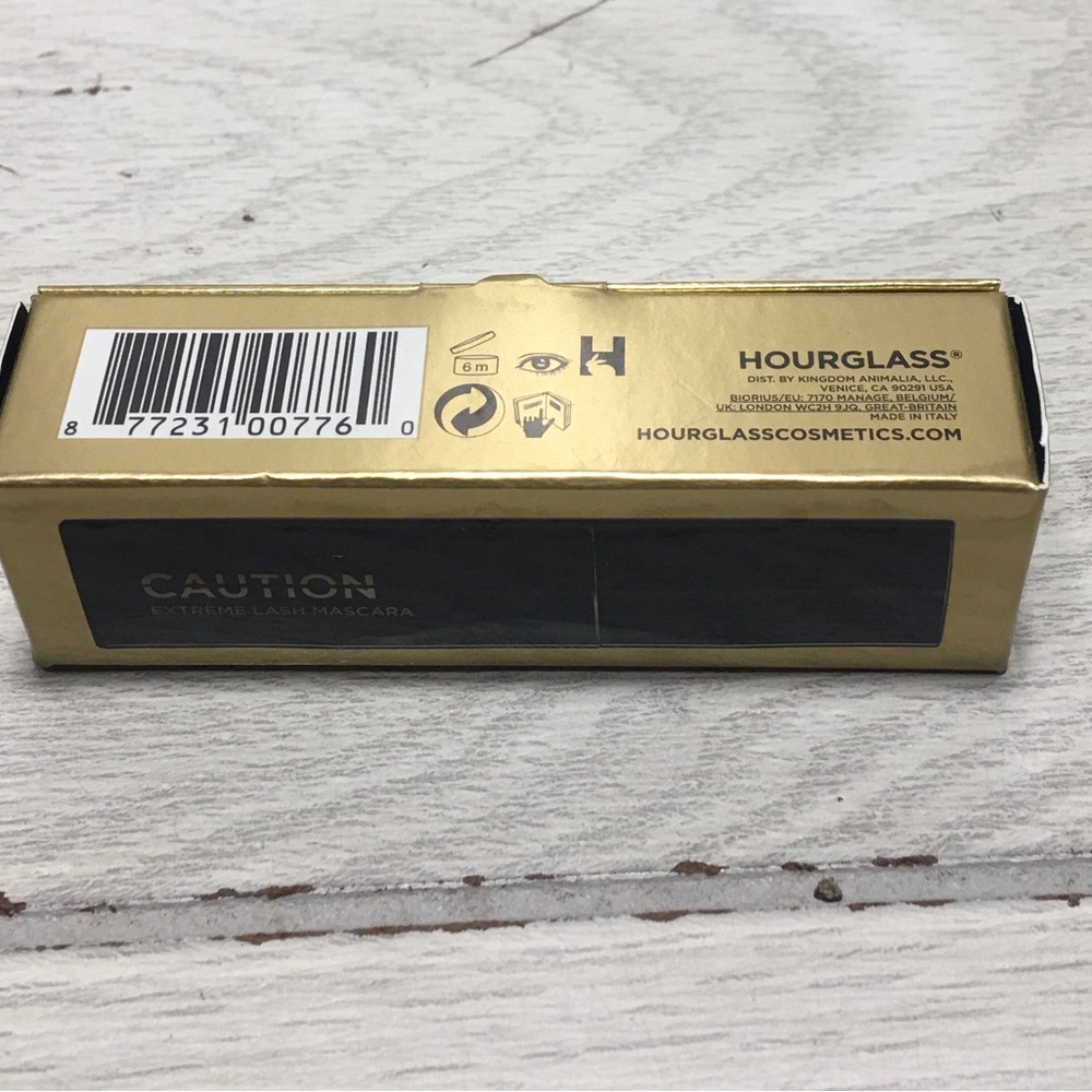 Hourglass ~ Caution Extreme Lash Mascara ~ Ultra Black ~ Larger TRAVEL 0.19 oz